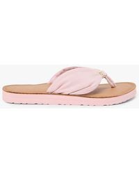 Tommy Hilfiger - Th Monogram Plaque Hemp Flip-Flops - Lyst