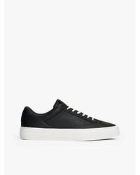 Tommy Hilfiger - Leren Sneaker Met Gestanst Logo En Cupsole - Lyst