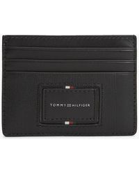 Tommy Hilfiger - Leather Caviar Grain Card Holder - Lyst