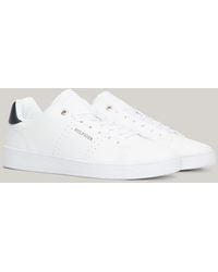 Tommy Hilfiger - Leather Cupsole Court Trainers - Lyst