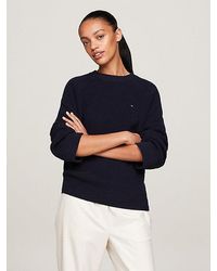 Tommy Hilfiger - Relaxed Fit Trui In Tricotsteek - Lyst