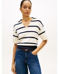 Tommy Hilfiger - Premium Knit Relaxed Polo Jumper - Lyst