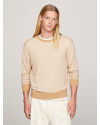 Tommy Hilfiger - Flag Embroidery Crew Neck Jumper - Lyst