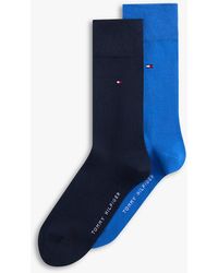 Tommy Hilfiger - 2-Pack Logo Flag Embroidery Socks - Lyst