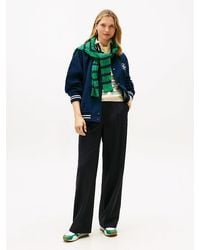 Tommy Hilfiger - Timeless Wool Blend Wide Leg Trousers - Lyst
