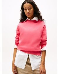 Tommy Hilfiger - Sweat À Col Ras-Du-Cou Et Drapeau Brodé - Lyst