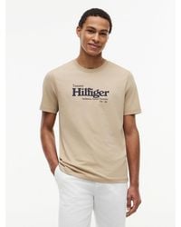 Tommy Hilfiger - Logo Graphic Jersey T-Shirt - Lyst
