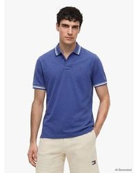 Tommy Hilfiger - Tommy Flag Regular Fit Tipped Polo Shirt - Lyst