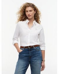 Tommy Hilfiger - Flag Embroidery Regular Fit Shirt - Lyst