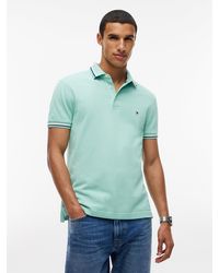 Tommy Hilfiger - Slim Fit Tipped Pique Polo Shirt - Lyst