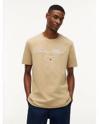 Tommy Hilfiger - Textured Logo Jersey T-Shirt - Lyst
