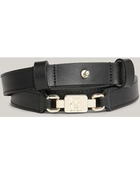 Tommy Hilfiger - Reversible Th Monogram High Waist Leather Belt - Lyst