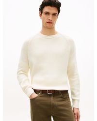 Tommy Hilfiger - Relaxed Wool Blend Fisherman Rib-knit Jumper - Lyst