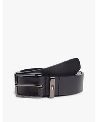 Tommy Hilfiger - Ledergürtel Mit Tiefgeprägtem Logo - Lyst