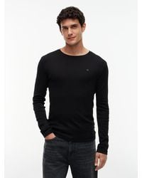 Tommy Hilfiger - Toy Jean Origina Ribbed Organic Cotton Ong Eeve T-hirt Back An - Lyst