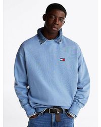 Tommy Hilfiger - Sudadera De Corte Amplio Con Parche - Lyst