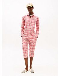 Tommy Hilfiger - The Runway Collection Slim Cargobroek Met Ruit - Lyst