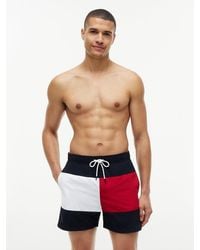 Tommy Hilfiger - Classic Colour-Blocked Mid Length Swim Shorts - Lyst
