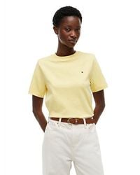 Tommy Hilfiger - Camiseta Holgada De Cuello Redondo De Punto Interlock - Lyst
