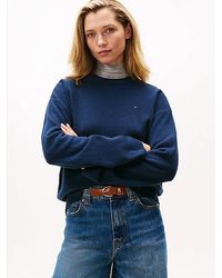 Tommy Hilfiger - Relaxed Fit Trui Van Zachte Wol - Lyst