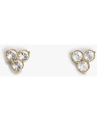 Tommy Hilfiger - Plated Crystal Stud Earrings - Lyst