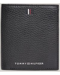 Tommy Hilfiger - Portefeuille à trois volets en cuir à logo - Lyst