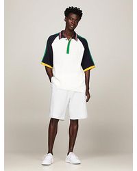 Tommy Hilfiger - Crest Relaxed Fit Chino-Shorts aus Piqué - Lyst