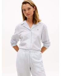 Tommy Hilfiger - Essential Seersucker Pyjama Shirt - Lyst