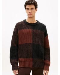 Tommy Hilfiger - Pull À Carreaux Buffalo En Laine Mélangée - Lyst