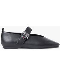 Tommy Hilfiger - Leather Buckle Ballerinas - Lyst