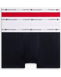 Tommy Hilfiger - 3-Pack Signature Repeat Logo Waistband Trunks - Lyst