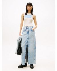 Tommy Hilfiger - Claire Straight Denim Maxirok - Lyst