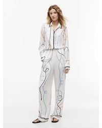 Tommy Hilfiger - Rope Print Relaxed Straight Trousers - Lyst