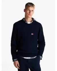 Tommy Hilfiger - Waffelstrick-Pullover Mit Wolle - Lyst