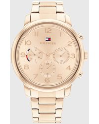 Tommy Hilfiger - Carnation Gold-tone Stainless Steel Watch - Lyst