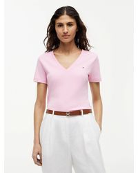 Tommy Hilfiger - 's Short Sleeve T-shirt New Slim Cody V-neck - Lyst