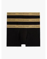 Tommy Hilfiger - 3Er-Pack Signature Trunks Mit Metallic-Bund - Lyst