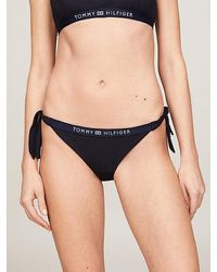 Tommy Hilfiger - Parte inferior de bikini con logo tonal - Lyst