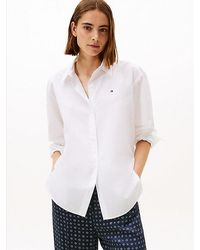 Tommy Hilfiger - Oversized Fit Hemd Aus Popeline - Lyst