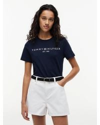 Tommy Hilfiger - Logo Crew Neck T-shirt - Lyst