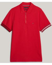 Tommy Hilfiger - Adaptive Tipped Cuffs Slim Fit Polo - Lyst
