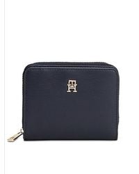 Tommy Hilfiger - Hilfiger Icon Zip Around Flap Wallet - Lyst