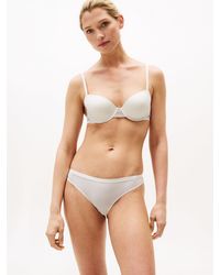 Tommy Hilfiger - Slip Con Pizzo E Logo - Lyst