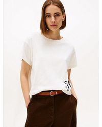 Tommy Hilfiger - Camiseta De Corte Amplio Con Logo - Lyst