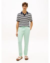Tommy Hilfiger - Harlem Tapered Leg Linen Blend Chinos - Lyst