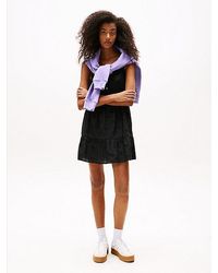 Tommy Hilfiger - Minivestido Amplio Con Diseño Calado - Lyst