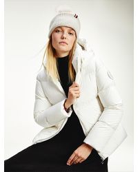 Tommy Hilfiger Down-filled Hooded Jacket - White