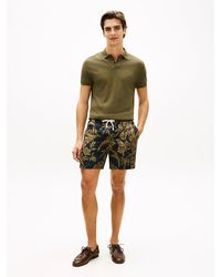 Tommy Hilfiger - Dover Pure Linen Print Regular Fit Chino Shorts - Lyst