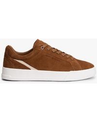 Tommy Hilfiger - Suede Court Trainers - Lyst