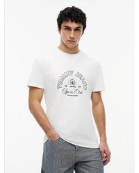Tommy Hilfiger - Crest Logo Peached Jersey T-Shirt - Lyst